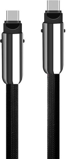 Avizar Choker Kabel USB Typ-C Zu USB Typ-C Anschluss Länge 1,2 m Schwarzes