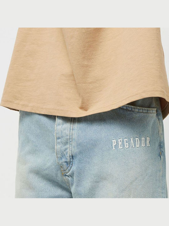 Trousers in Baggy Line Washed Vintage Blue
