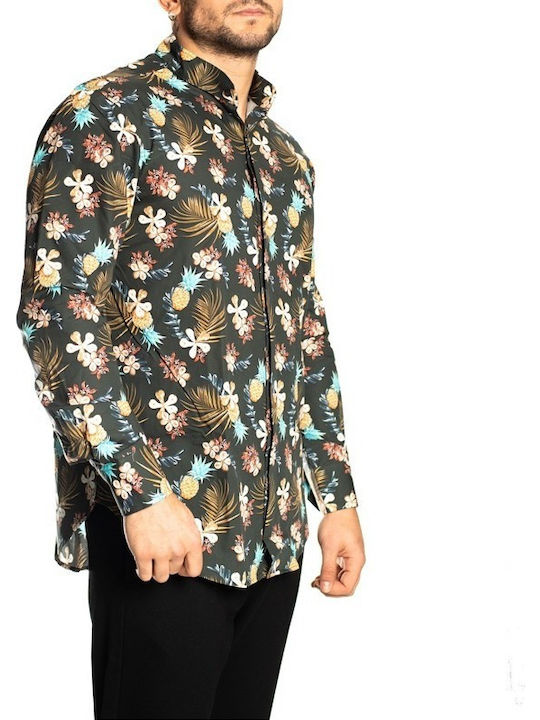 Shirt Дълъг ръкав Риза Флорален Черно