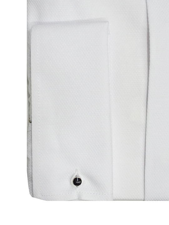Langärmlig Hemd White