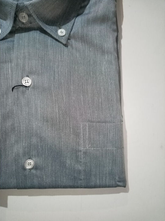 Long Sleeve Shirt in Regular Fit Grey