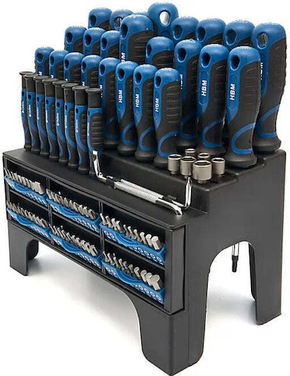 HBM Machines Șurubelniță De Castană cu Vârfuri Schimbabile