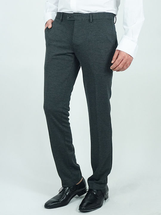 Men's Winter Suit with Vest Slim Fit Grey