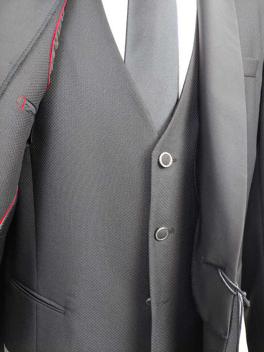 Мъжки Костюм С гиле Black