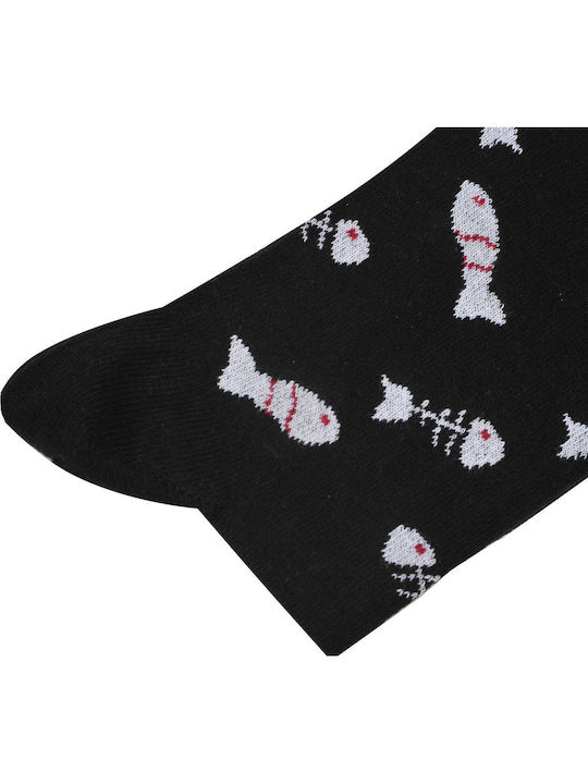 Dream Socks Ανδρικές Κάλτσες με Σχέδια Γκρι