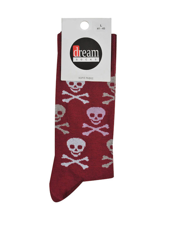Dream Socks Ανδρικές Κάλτσες με Σχέδια ΓΚΡΙ ΣΚΟΥΡΟ
