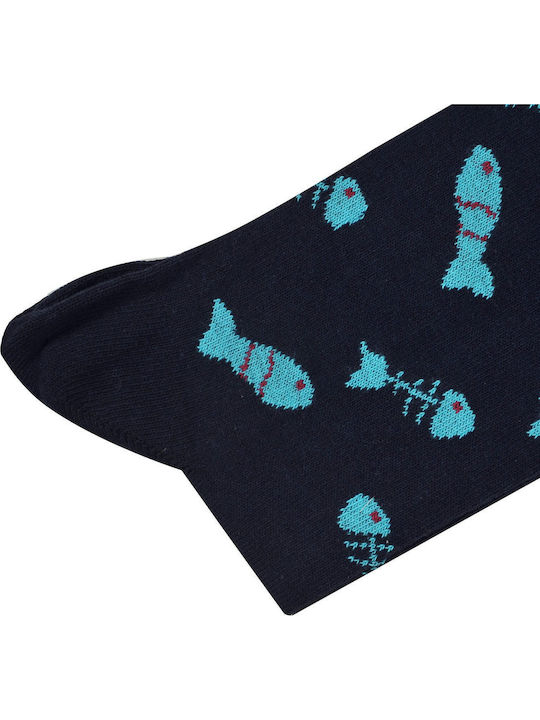 Dream Socks Ανδρικές Κάλτσες με Σχέδια Γκρι