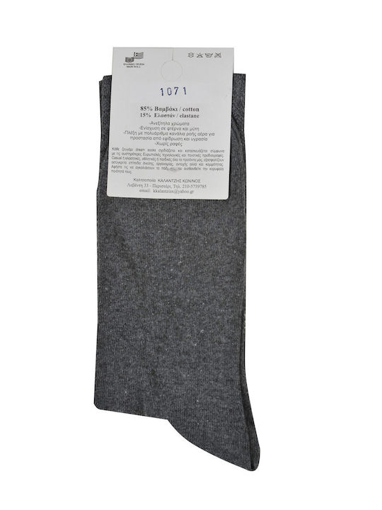 Dream Socks Ανδρικές Κάλτσες με Σχέδια Γκρι