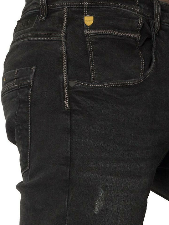 Herren Jeanshose Elastisch mit Slim Passform black