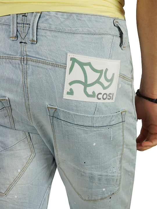 "casperi4" Men's Jeans Pants Elastic with Loose Fit denim