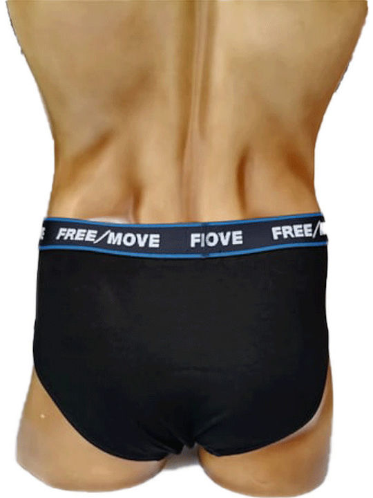 Herren Slips Royal Blue and Black 2Packung