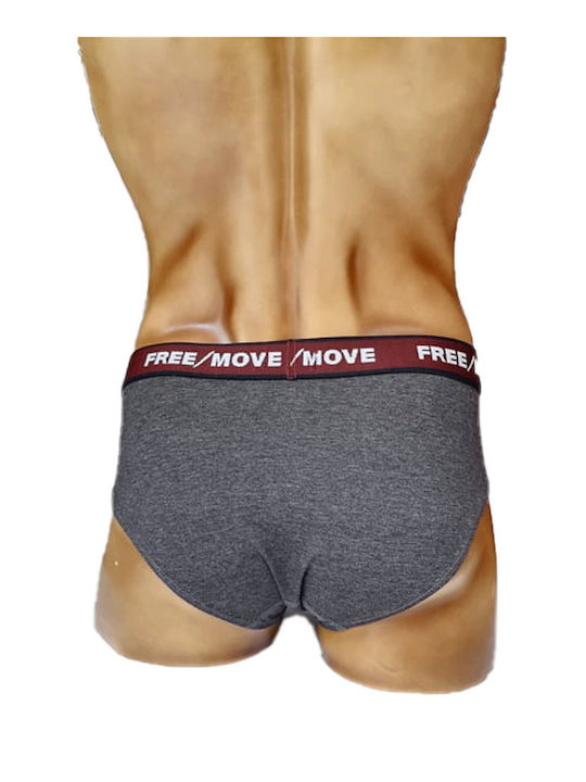 Ανδρικά Σλιπ Ανθρακί/ Μπλε Μαρίν 2Pack