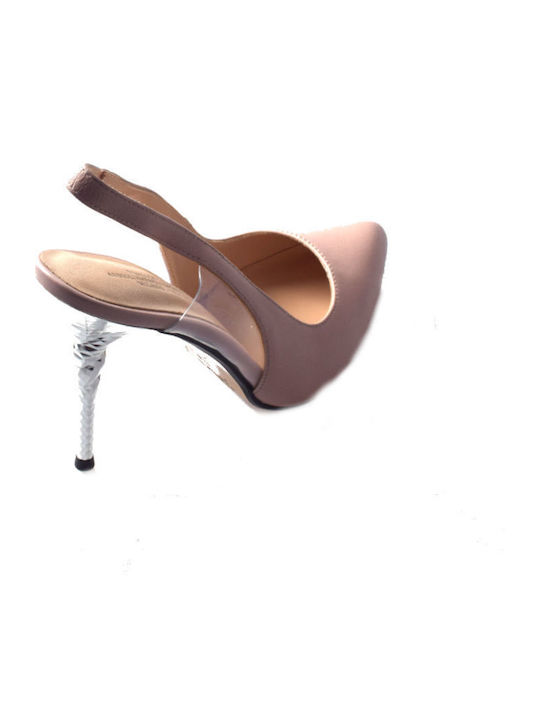 Beige Heels with Strap