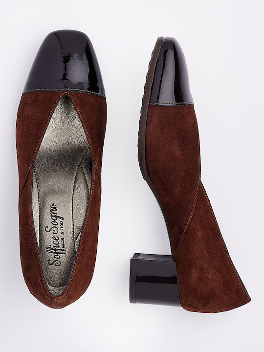 Suede Brown Low Heels