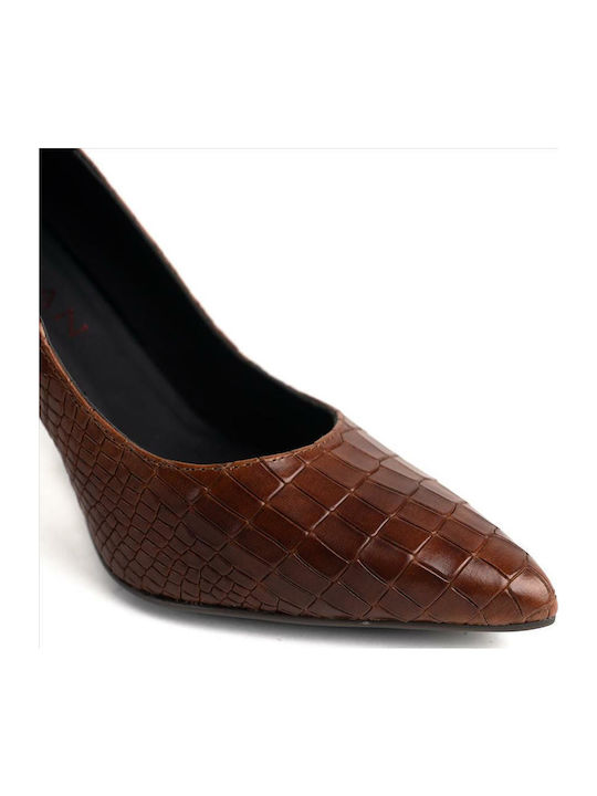 I19 Coco Leder Pumps Braun