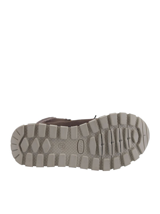 Btx 873 Suede Γυναικείες Μπότες Χιονιού Καφέ