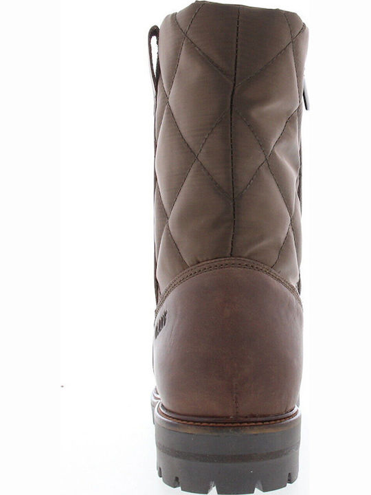 Leder Damenstiefel Braun