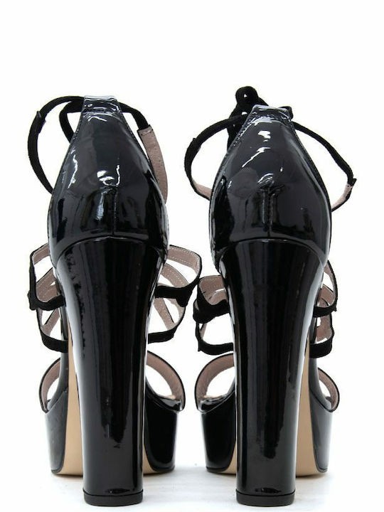 Leder Sandalen Schwarz