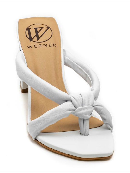 Leder Sandalen Weiß