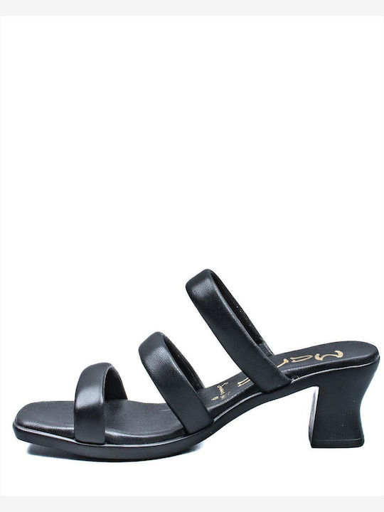 Leather Sandals Black