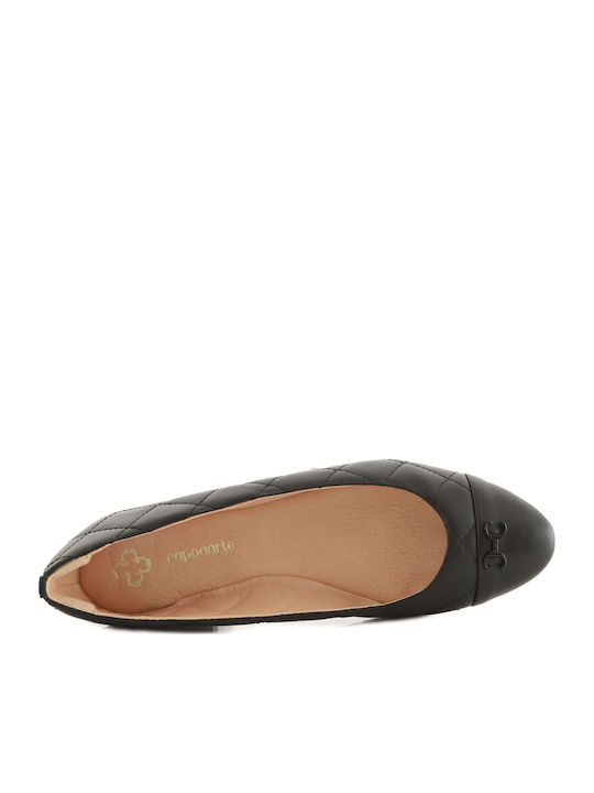 Leather Ballerinas Black