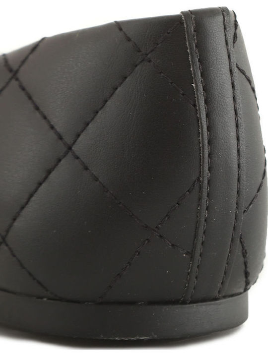 Leather Ballerinas Black