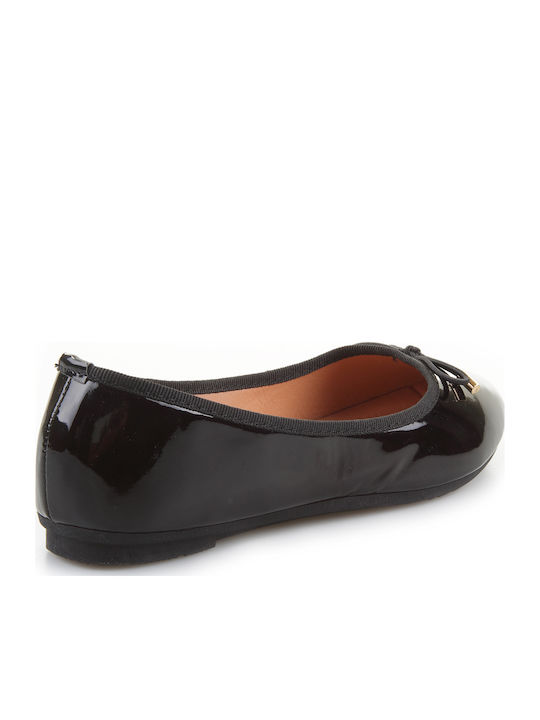 Patent Leather Ballerinas  Black