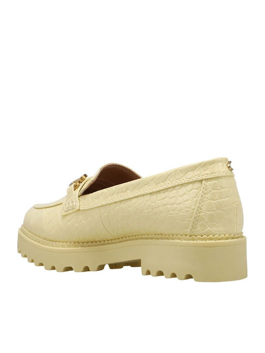 Γυναικεία Loafers σε Κίτρινο Χρώμα