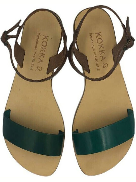 Women's Flat Sandals in Brown Color