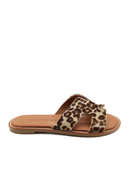 Women's Flat Sandals in Brown Color