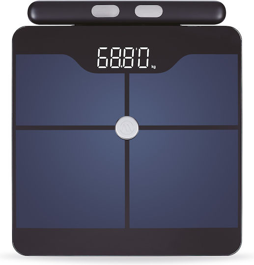 AMILA Fitbody 8 Smart Bathroom Scale with Body Fat Counter & Bluetooth Black