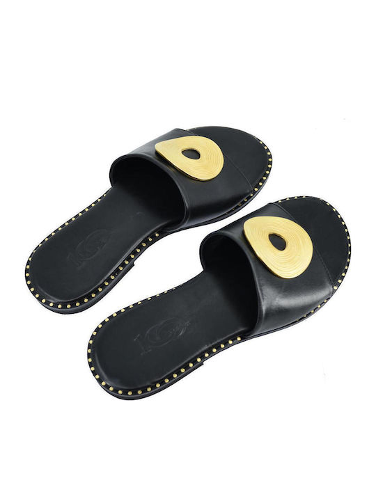 Sandale Casual Damă Din Piele Negre