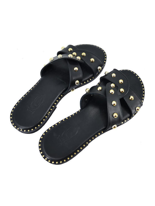 Sandale Casual Damă din Piele Negru