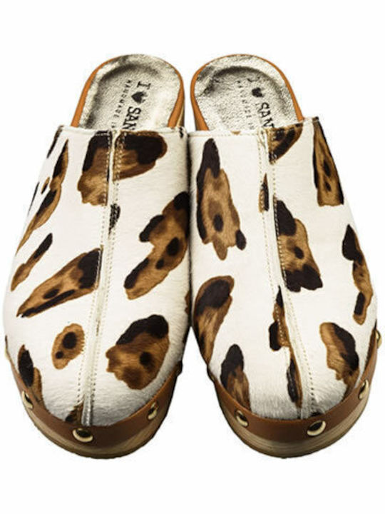 Mules with Chunky Low Heel