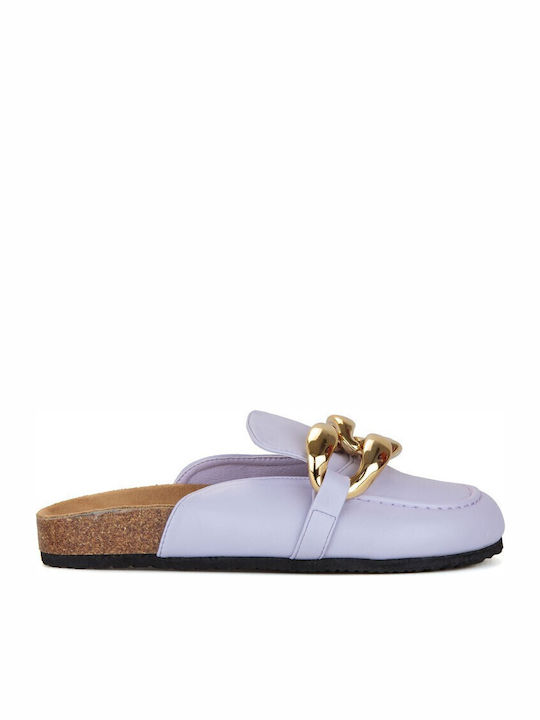 Flat Mules σε Μωβ Χρώμα