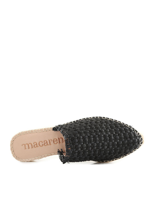Плоски Мюли в Черен Цвят