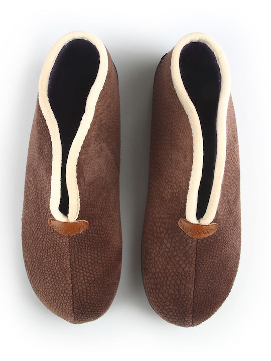 Closed Women's Slippers Brown