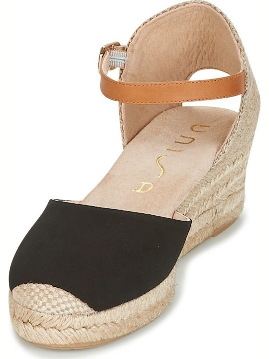 Women's Fabric Platform Espadrilles Black