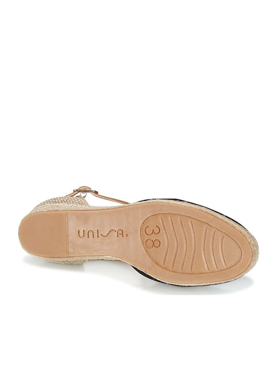 Women's Fabric Platform Espadrilles Black
