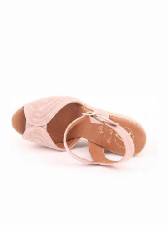 Damenplattformen Beige