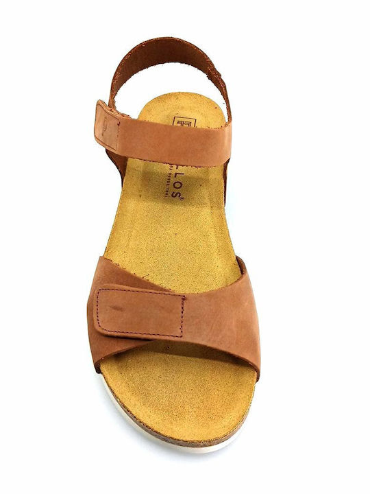 Damenplattformen Tabac Braun
