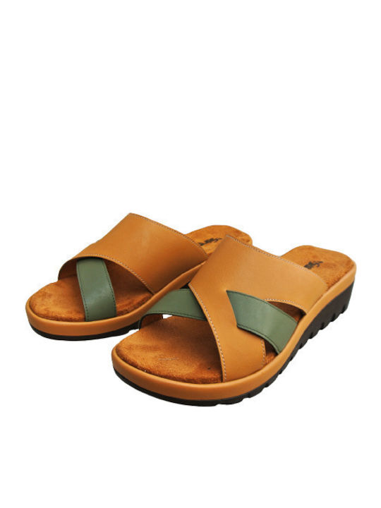 Anatomic Women's Platform Wedge Sandals Brown