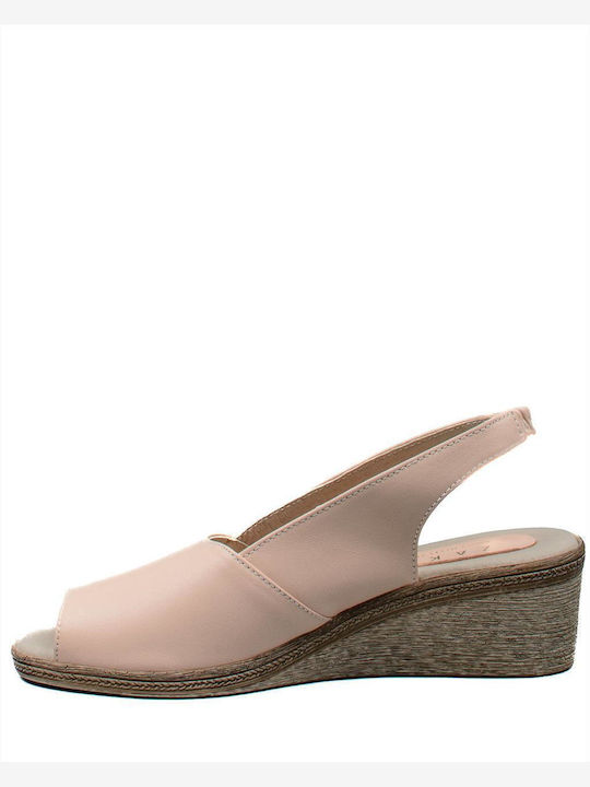 Damenplattformen Beige
