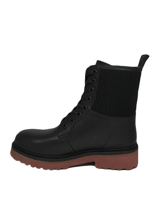 Ghete dama de piele Negru
