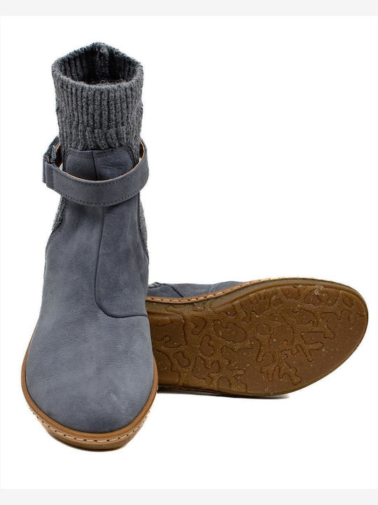 Leather Women's Chelsea Boots Blue