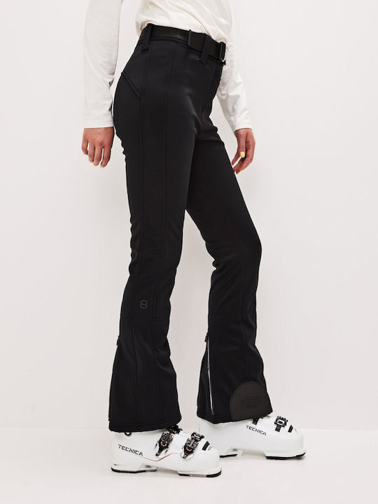 8848 Altitude Women's Trousers for Ski & Snowboard Soft Shell Black