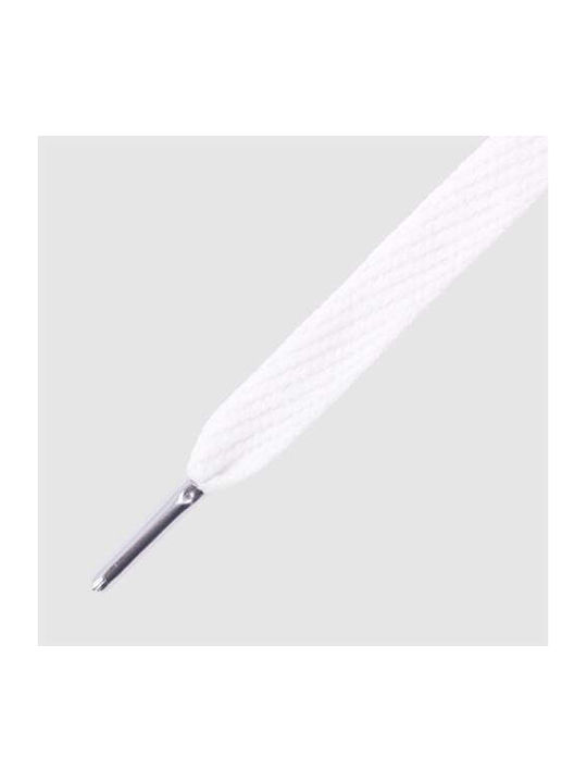 Mr Lacy Flatties Metal Tip White/silver-130cm 315751 White Silver