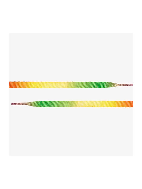 Urban Classics Men White Flat Tubelaces 120cm Rainbow 10153p-rain