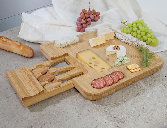 The Home Deco Factory Wooden Cheese Serving Platter 33x33x3cm