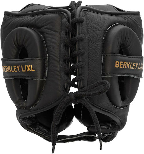 Benlee Adult Full Face Boxing Headgear Leather Black